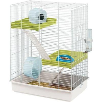 FERPLAST Kooi Hamster Tris - 46x29x58 cm - Wit - Voor hamster