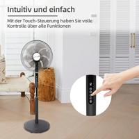 Be Cool Staande ventilator 40 W Timer, LED-display - thumbnail