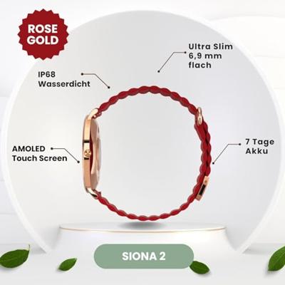 XCOAST SIONA 2 Smartwatch Rood