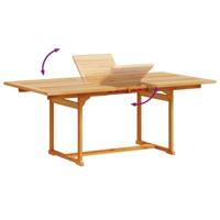 7-delige Tuinset massief acaciahout en textileen - thumbnail