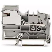 WAGO 2002-7111 Potentiaalklem 5.20 mm Spanveer Grijs 50 stuk(s) - thumbnail