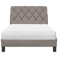 Bed met matras stof taupe 100x200 cm - thumbnail