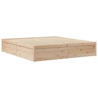 Bedframe zonder matras massief grenenhout 180x200 cm - thumbnail