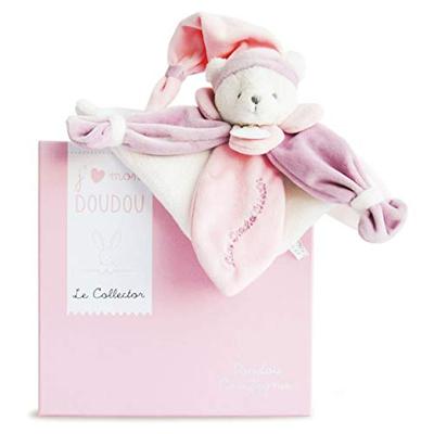 Vierkante teddybeerknuffel 24cm collector - DOUDOU ET COMPAGNIE rozen Vierkante teddybeerknuffel 24cm collector - DOUDOU ET COMPAGNIE rozen