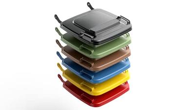 SULO 9000466092 Prullenbak 80 l Kunststof (l x b x h) 448 x 530 x 945 mm Grijs 1 stuk(s)