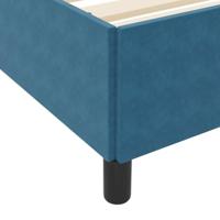 Bedframe met matras Donkerblauw en wit 120 x 200 cm Fluweel - thumbnail