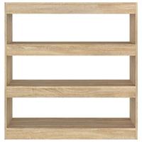 Boekenkast/kamerscherm 100x30x103 cm sonoma eikenkleurig - thumbnail