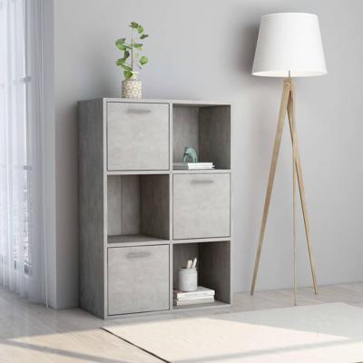Opbergkast 60x29,5x90 cm bewerkt hout betongrijs
