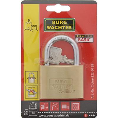Burg Wächter 3031 Hangslot 60.00 mm Verschillend sluitend Messing Sleutelslot