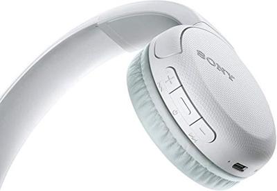Sony WHCH510W.CE7 Draadloze Hoofdtelefoon (ingebouwde spraakassistent, quick charge, tot 35 uur accuduur), Wit