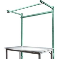 Manuflex ZB3841.0001 Opbouwdeel met arm voor universele + professionele standaard achtergrond tafels, gebruiksh 1500 mm - thumbnail