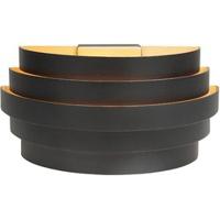 Highlight Design wandlampScudo zwart met goud 25cm - W3641.01 - thumbnail