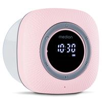 MEDION P66096 Douche radio met Bluetooth (Badkamerradio, FM radio, zuignap, LED display, IPX6 waterproof, geïntegreerde oplaadbare batterij, MD43884) roze - thumbnail
