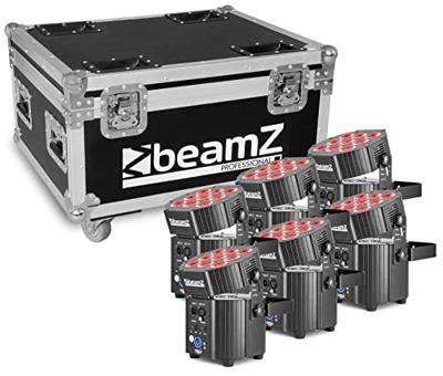 BeamZ BBP60 Uplighter set in flightcase