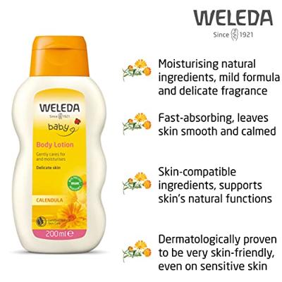 Weleda Calendula baby bodymilk 200 Milliliter