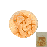 Ruwe Oranje Calciet Edelsteen Minichips in Pot (ca. 600 gram) - thumbnail