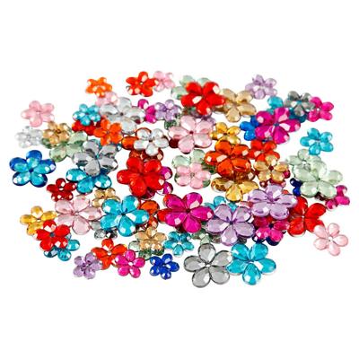 Creative strasstenen bloemen 6x10x14mm 252 stuks