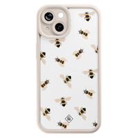 iPhone 15 beige case - Bee happy - thumbnail