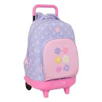 Schoolrugzak met Wielen Safta Bouquet Roze Lila 33 x 45 x 22 cm - thumbnail