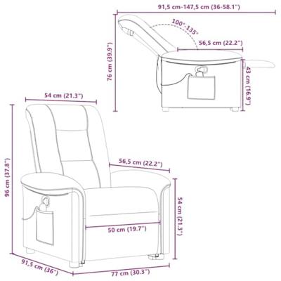 Sta-op-massagestoel verstelbaar stof donkergrijs