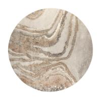 Zuiver Rond Vloerkleed 'Solar' 200cm, kleur Grijs/Bruin - thumbnail