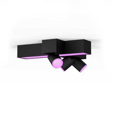 Philips Hue Centris opbouwspot White & Color 3-lichts Zwart - kruisvorm