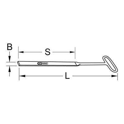 KS Tools 963.9656 Brozeplus flensmes rond 690 mm