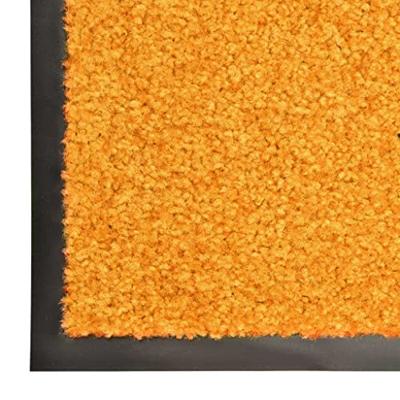 Deurmat wasbaar 90x120 cm oranje