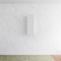 Kolomkast Mondiaz LAGOM 90cm Opbouw Linksdraaiend Mat Wit - thumbnail
