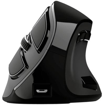 Trust Voxx Oplaadbare Ergonomische Draadloze Muis Muis Zwart