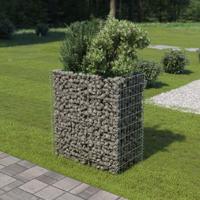 VidaXL Gabion plantenbak verhoogd 90x50x100 cm gegalvaniseerd staal - thumbnail
