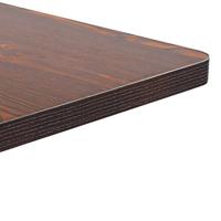 Bistrotafel 60x60 cm MDF donkerbruin - thumbnail