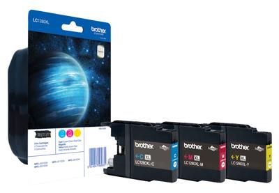 BROTHER LC-1280 inktcartridge - cyaan, magenta en geel - Extra hoge capaciteit - 3x 1200 pagina's BROTHER LC-1280 inktcartridge - cyaan, magenta en geel - Extra hoge capaciteit - 3x 1200 pagina's