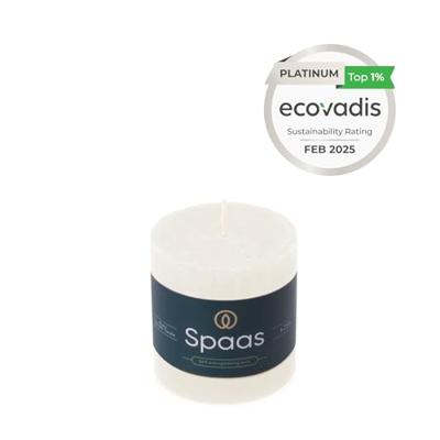 Kaars rustiek 70/70 mm wit Spaas - Spaas Kaars rustiek 70/70 mm wit Spaas - Spaas