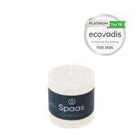Kaars rustiek 70/70 mm wit Spaas - Spaas - thumbnail