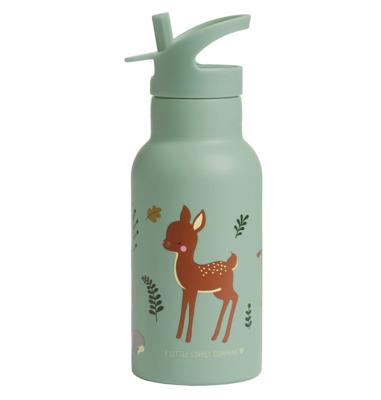 Roestvrijstalen fles voor kinderen BOSVRIENDEN A Little Lovely Company, 350 ml mintgroen - thumbnail