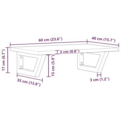 Badkamer wandschap staal en massief eikenhout