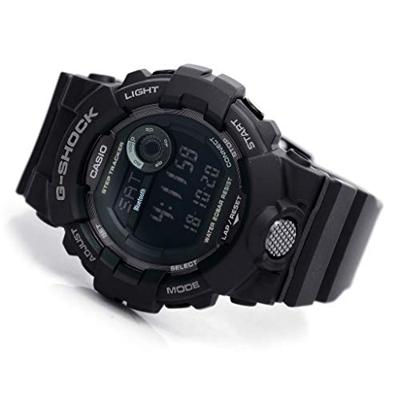 Casio GBD-800-1BER Horloge Elektronisch (l x b x h) 15.5 x 48.6 x 54.1 mm Zwart Materiaal (behuizing): Hars Materiaal (armband): Hars