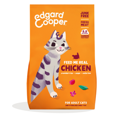 Edgard & Cooper graanvrij kip kattenvoer 4kg