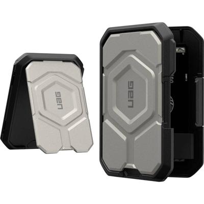 Urban Armor Gear Magnetic Wallet Smartphone-standaard Zwart, Zilver Geschikt voor: iPhone 12 mini, iPhone 12, iPhone 12 Pro, iPhone 12 Pro Max, iPhone 13 mini, Urban Armor Gear Magnetic Wallet Smartphone-standaard Zwart, Zilver Geschikt voor: iPhone 12 mini, iPhone 12, iPhone 12 Pro, iPhone 12 Pro Max, iPhone 13 mini,