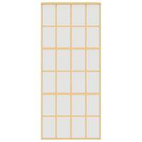 Schuifdeur 90x205 cm mat ESG-glas en aluminium goudkleurig - thumbnail