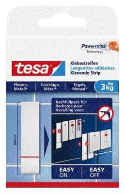 Kleefstrips tesa tegels en metaal 3kg wit | 15 stuks