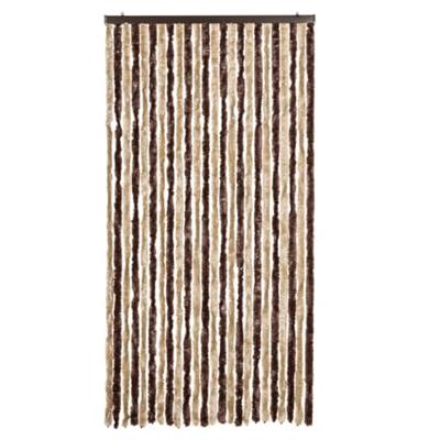 VidaXL Vliegengordijn 100x220 cm chenille beige en lichtbruin VidaXL Vliegengordijn 100x220 cm chenille beige en lichtbruin