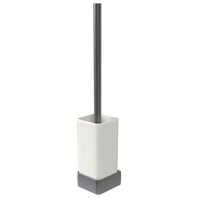 Toiletborstelset Haceka Aline Grey 41,4 cm Aluminium Mat Grijs