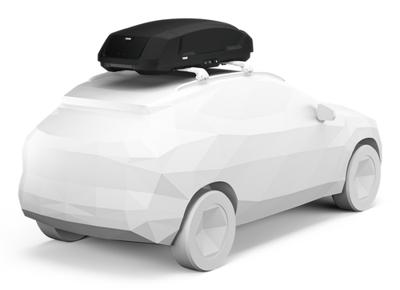 THULE dakkoffer "force 3 m". roof box force 3 m black - thumbnail