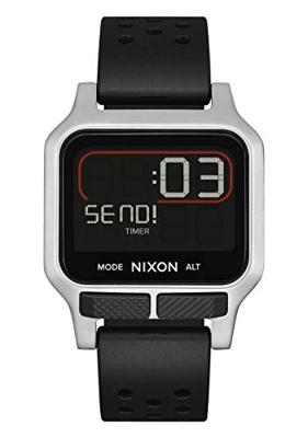 Nixon A1320-130 Zwart Zilverkleurig Heren horloge