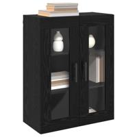 Wandkast met plank Zwart eiken 69.5 x 34 x 90 cm Bewerkt hout - thumbnail