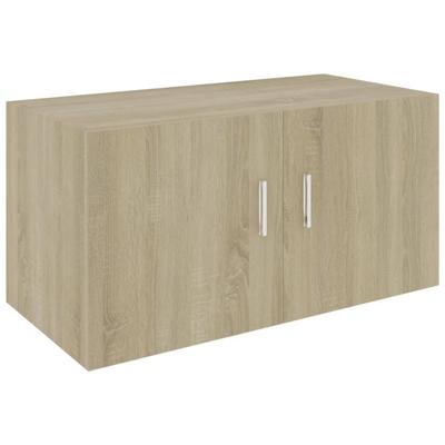 Hangkast 80x39x40 cm bewerkt hout sonoma eikenkleurig