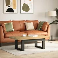 Salontafel NOAIN U-vormige poten 120x60x40 cm massief hout - thumbnail