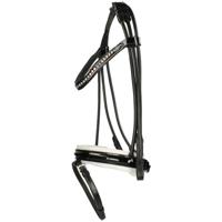 Hoofdstel Epplejeck Oxford, PAARD in zwart/wit - thumbnail